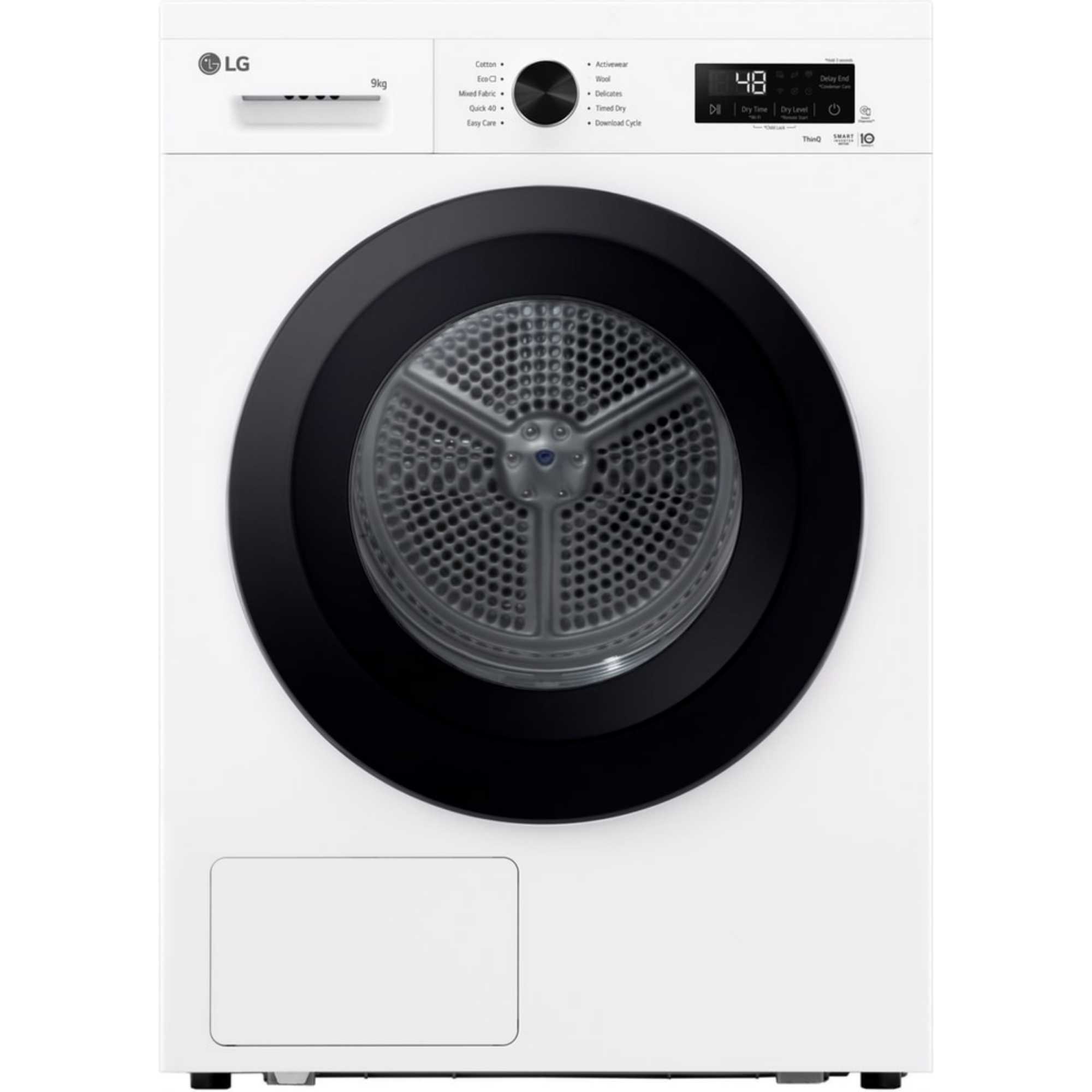 LG Series 2 ThinQ 9kg Heat Pump Tumble Dryer - RHX1009NWK - photo 1