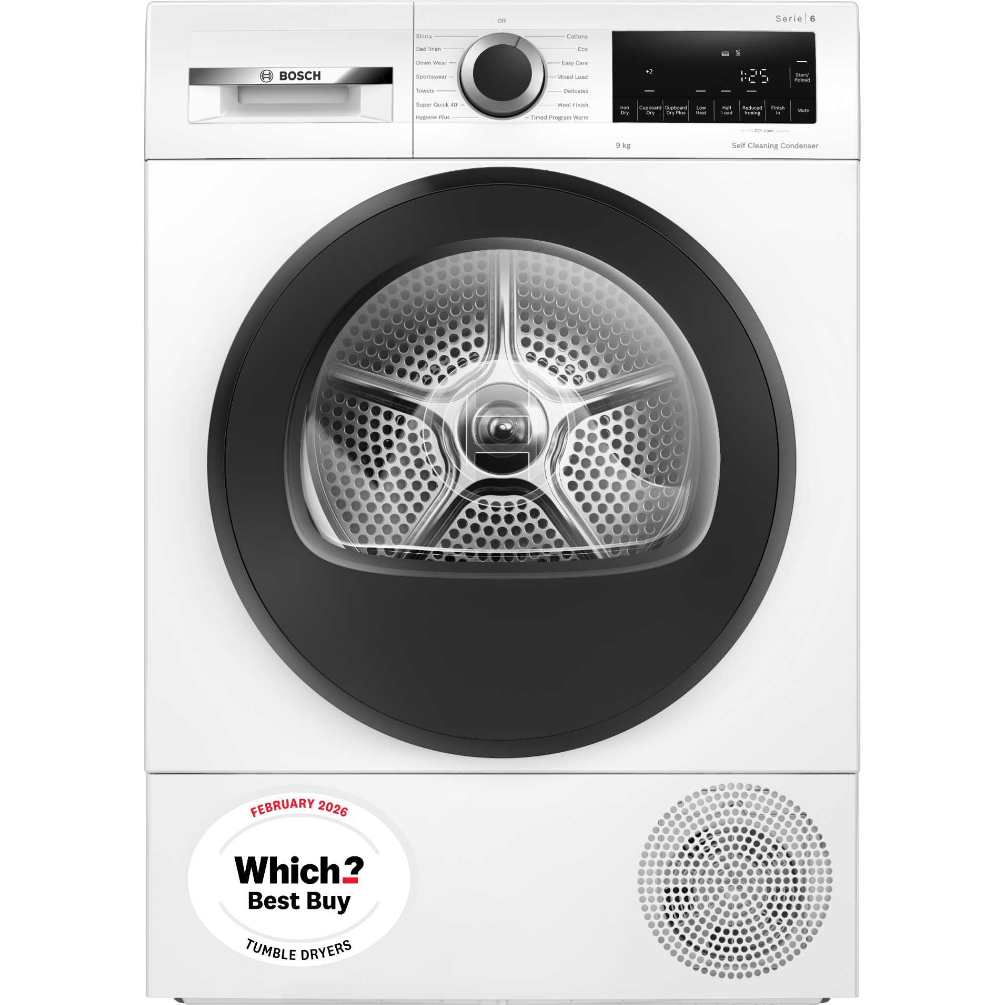 Bosch Series 6 9kg Heat Pump Tumble Dryer - WQG24502GB - photo 1