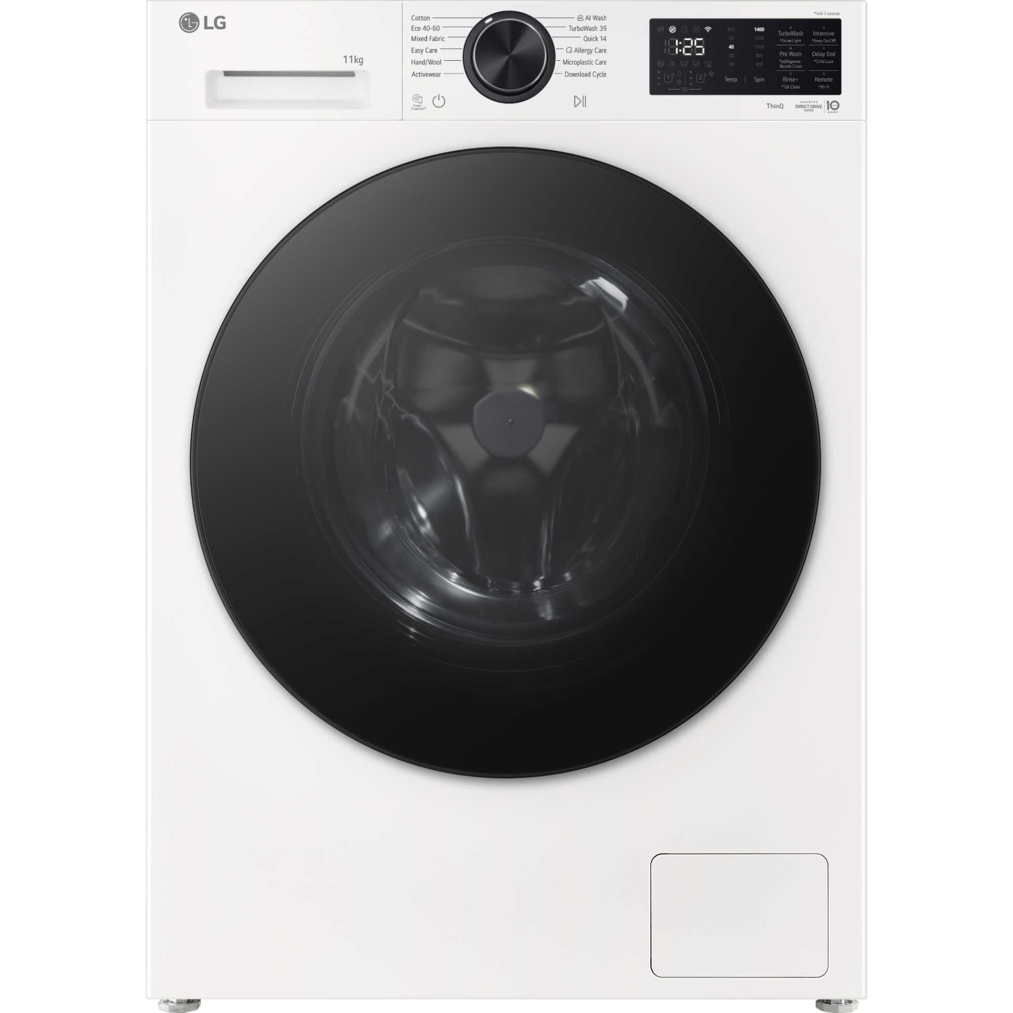 LG Series 5 AI Direct Drive 11kg 1400rpm Washing Machine - F4X5011TWB