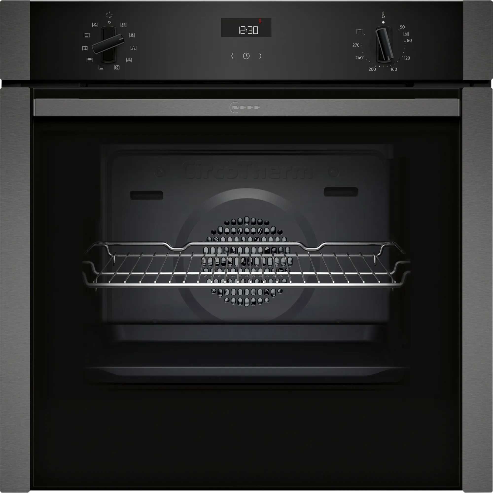 NEFF N 50 B3ACE4AG3B Slide&Hide Built-In Single Oven - Graphite Grey - photo 1