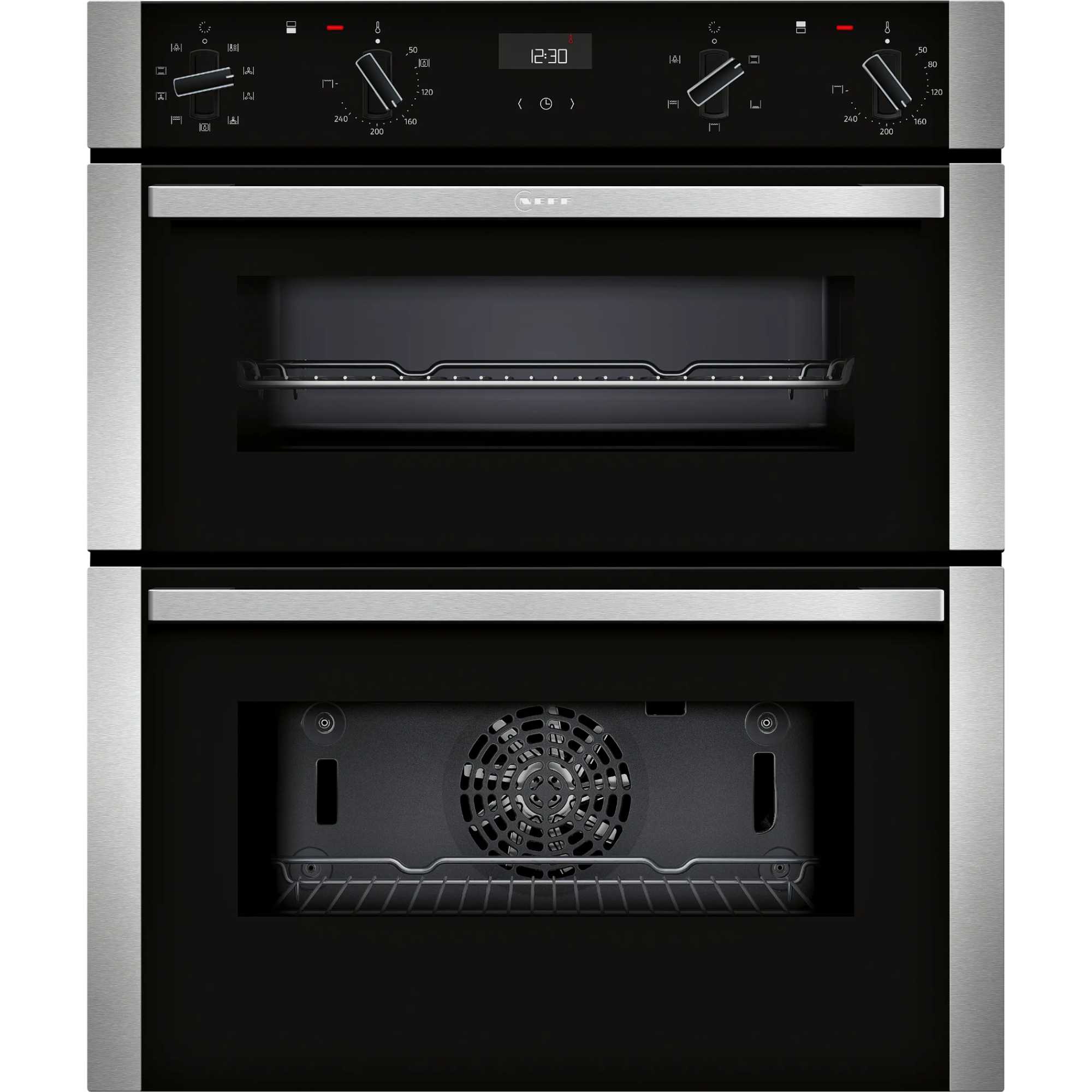NEFF N 50 J1ACE2HN0B Built-In Double Oven - Stainless Steel - photo 1