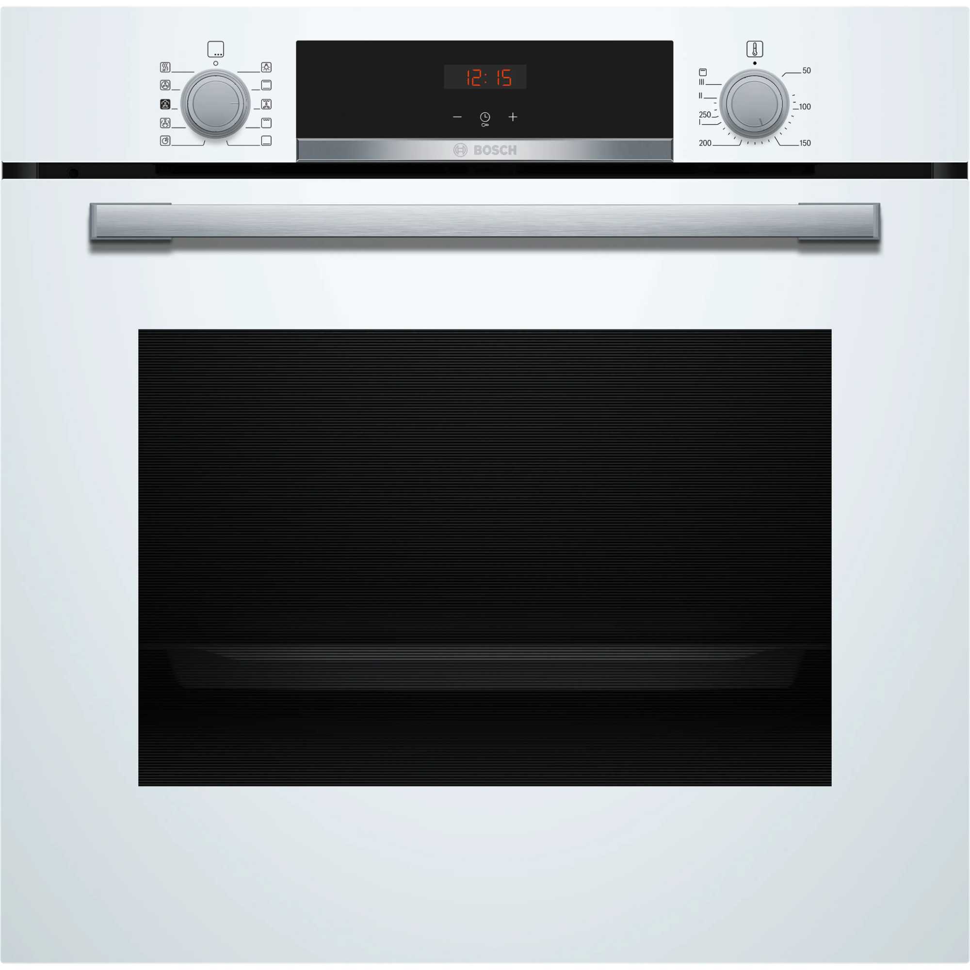 Bosch Series 4 HQA534BW3B Built-In Single Oven with Steam Function - White - photo 1