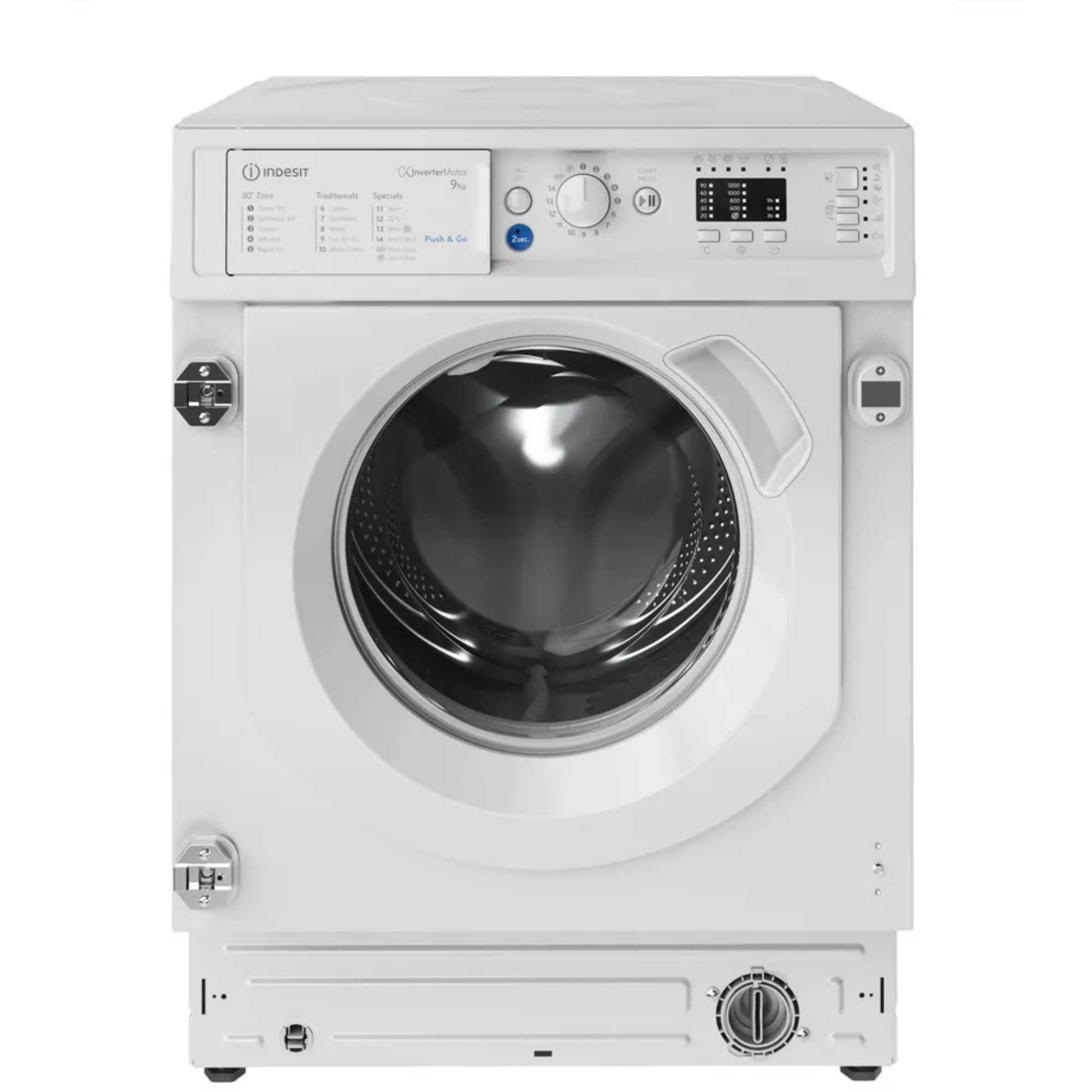 Indesit BI WMIL 91485 UK Push&Go 9kg 1400rpm Built-In Washing Machine - photo 1