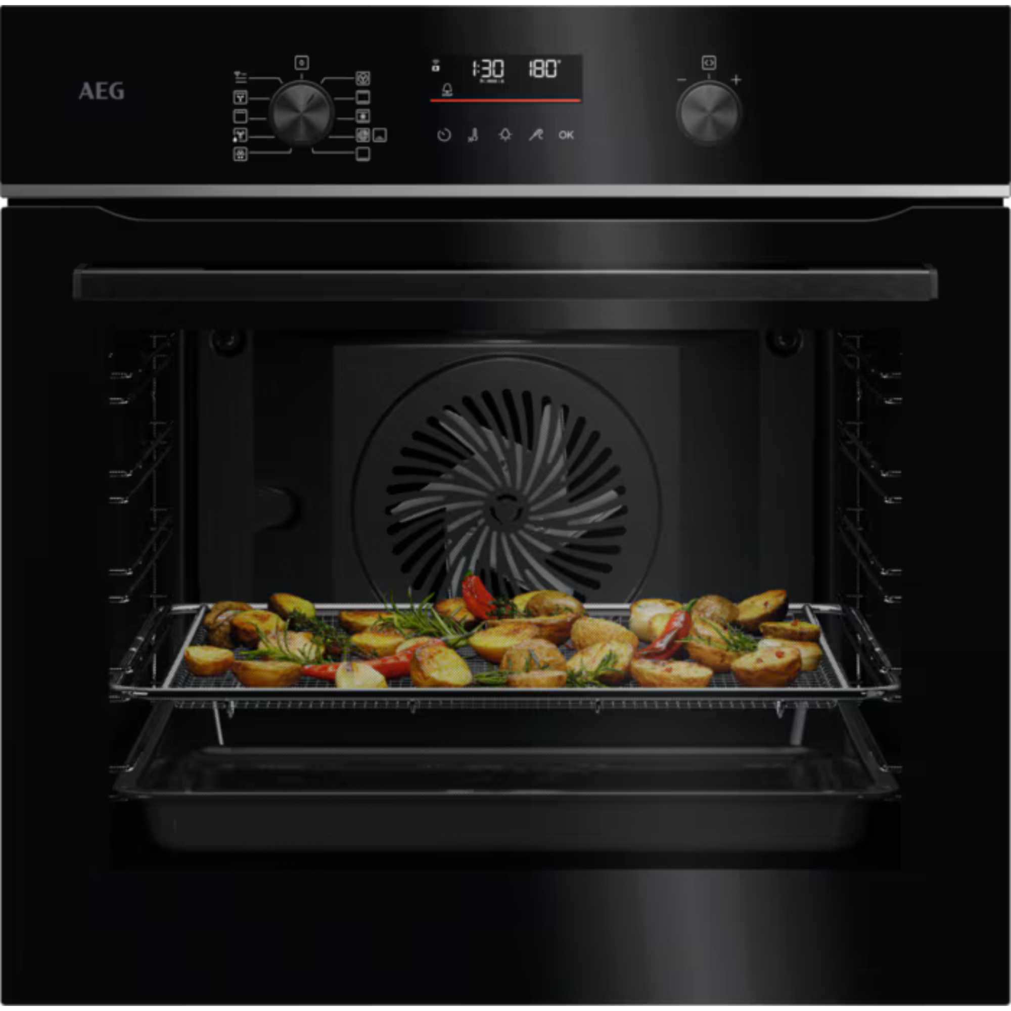 AEG TS6PB521AB 6000 SenseCook Pyrolytic Self Clean Built-in Oven - photo 1