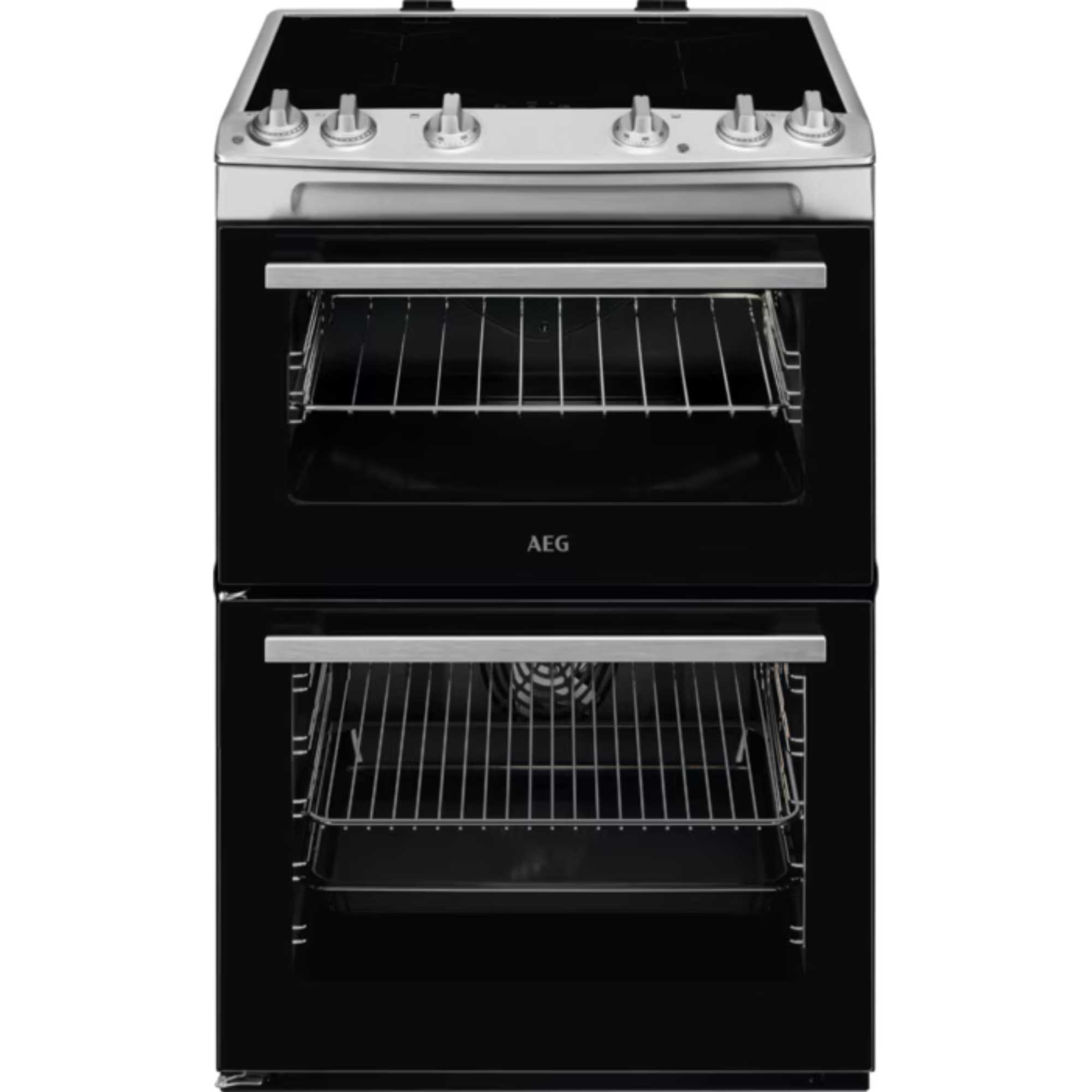 AEG 5000 SurroundCook 60cm Electric Double Oven Cooker - CIX6500ABM - photo 1