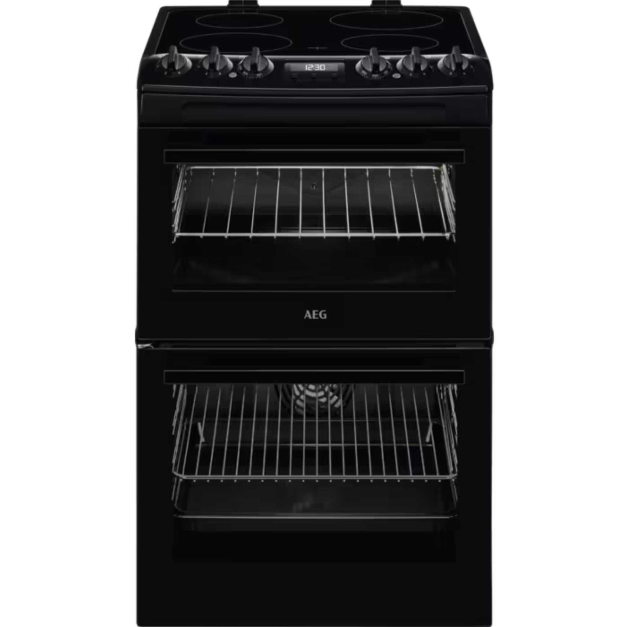 AEG SurroundCook 55cm Electric Double Oven Cooker - CCX1530ACB - photo 1