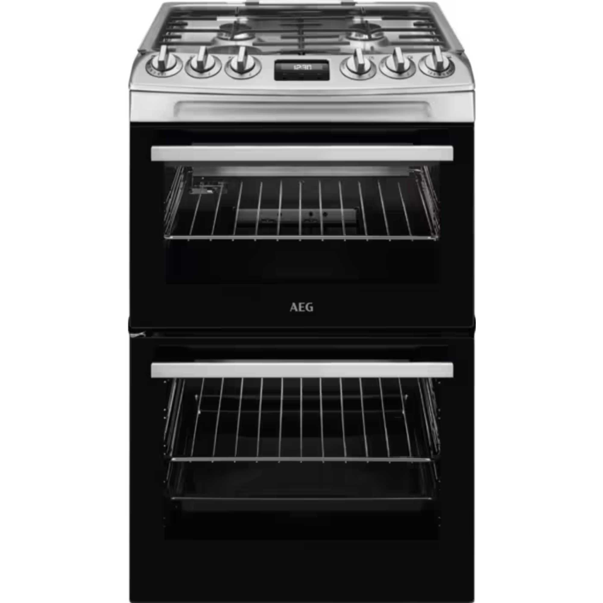 AEG 55cm Gas Double Oven Cooker - CGX1130ACM - photo 1