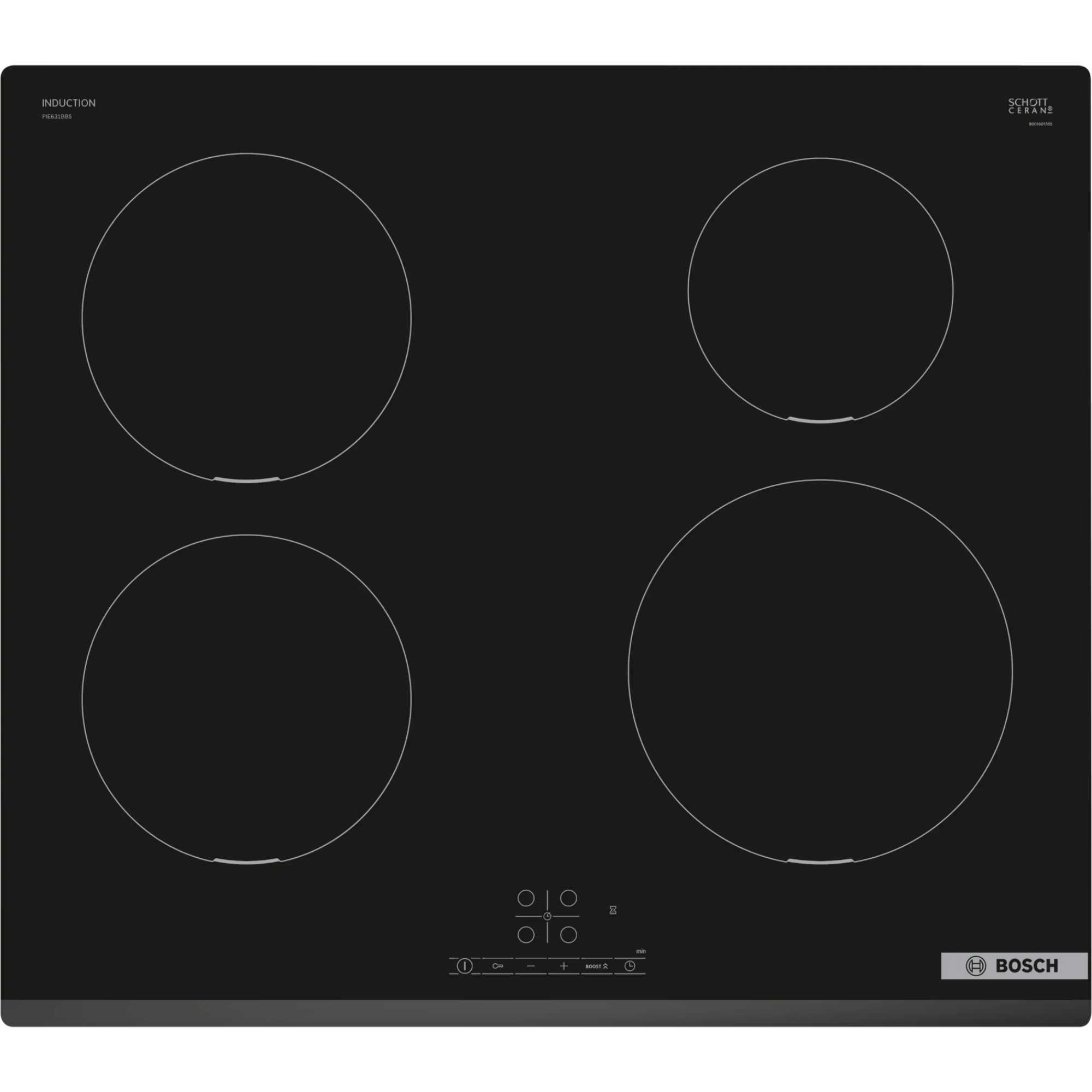 Bosch PIE631BB5E Series 4 60cm 4 Burner Induction Hob - photo 1