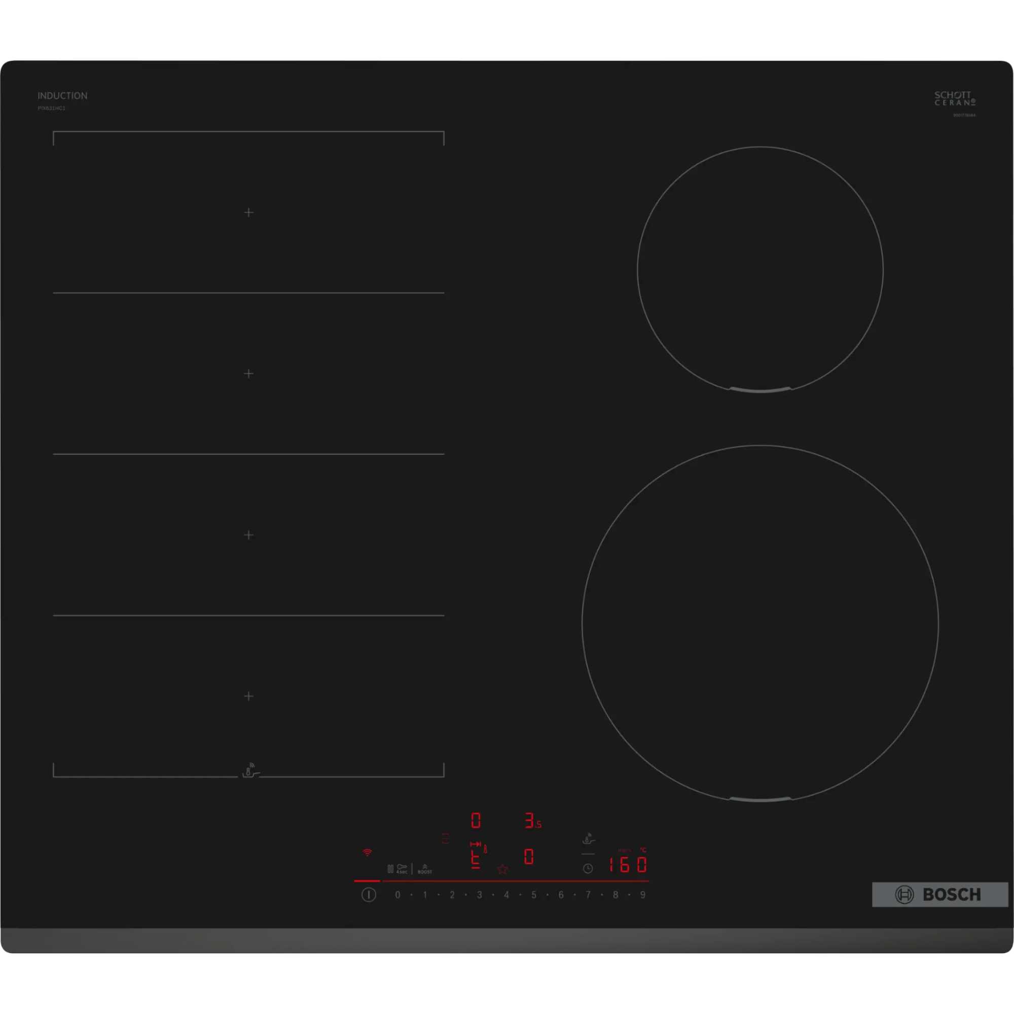 Bosch PIX631HC1E Series 6 60cm Induction Hob - Black - photo 1
