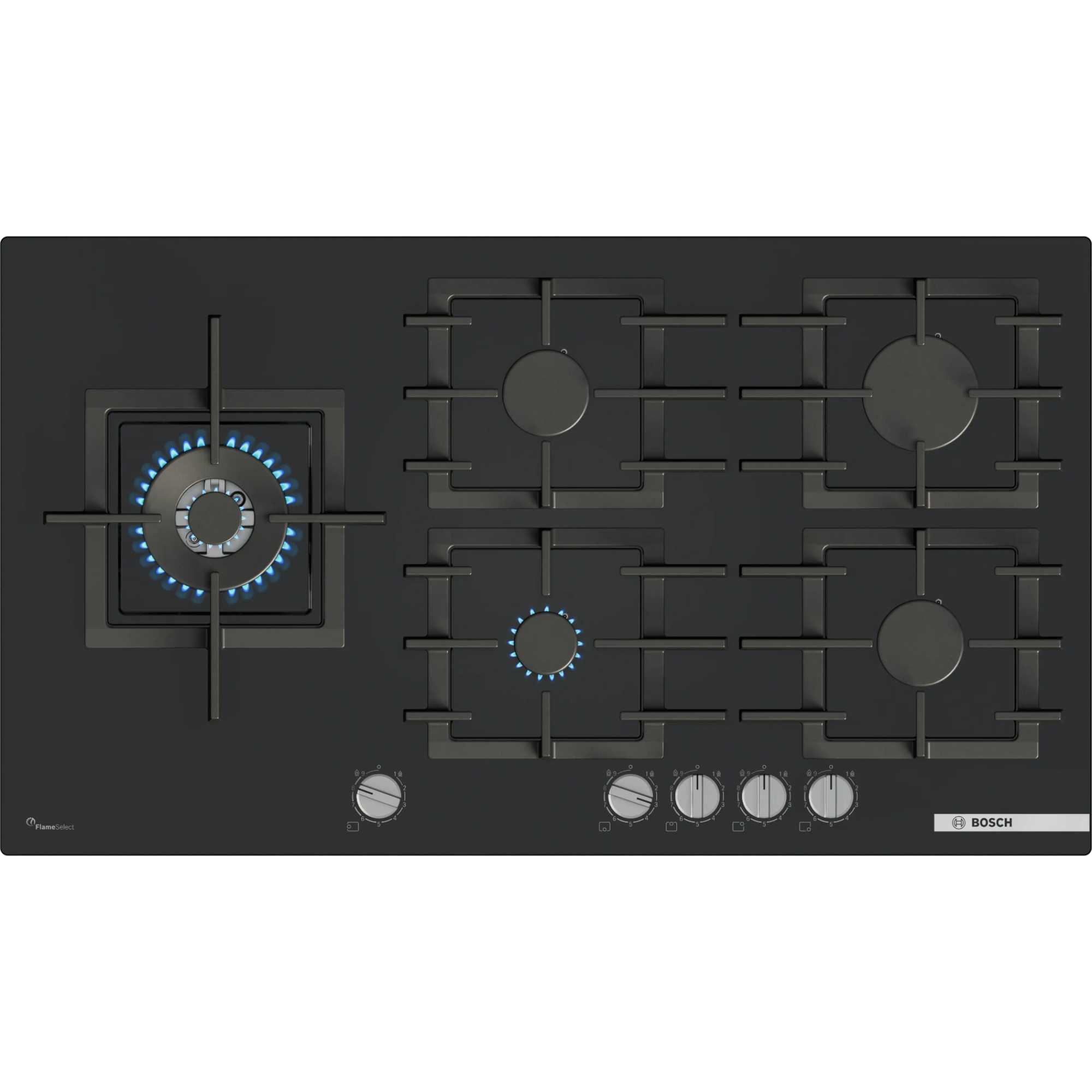 Bosch Serie 6 PPM9A6I40 hob Black Built-in 90 cm Gas 5 zone - photo 1