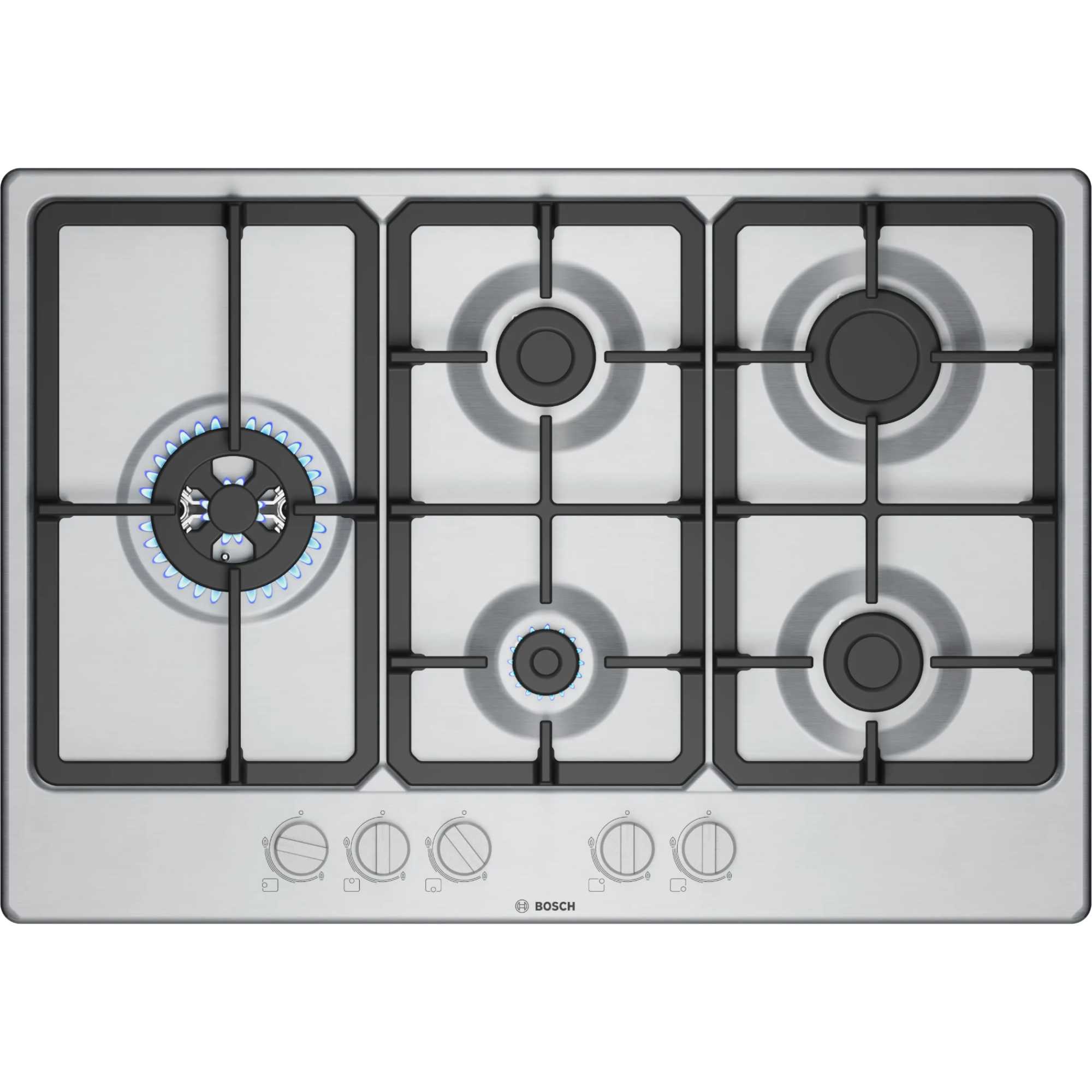 Bosch Series 4 PGM7B5K90 750mm Built-in Hob - Stainless Steel - photo 1