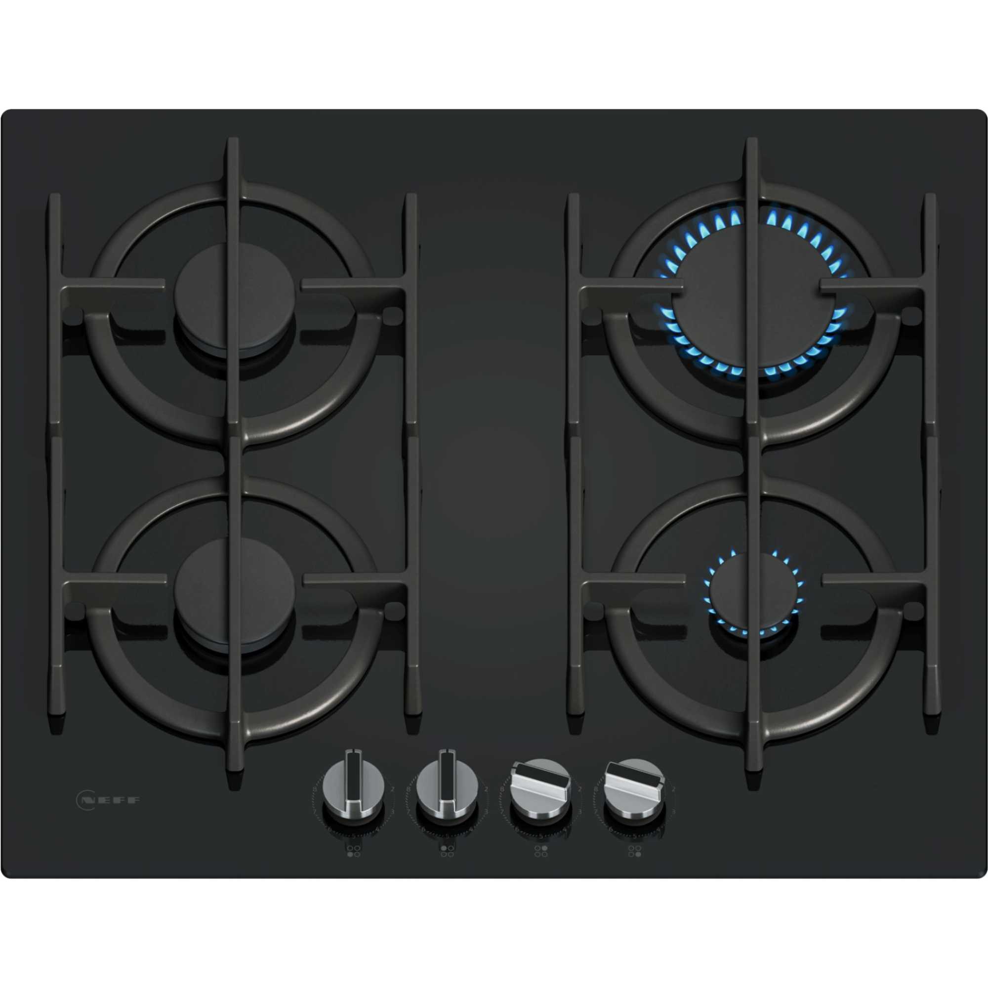 NEFF T26PIP4S0 N70 60cm 4 Burner Gas Hob - Black - photo 1