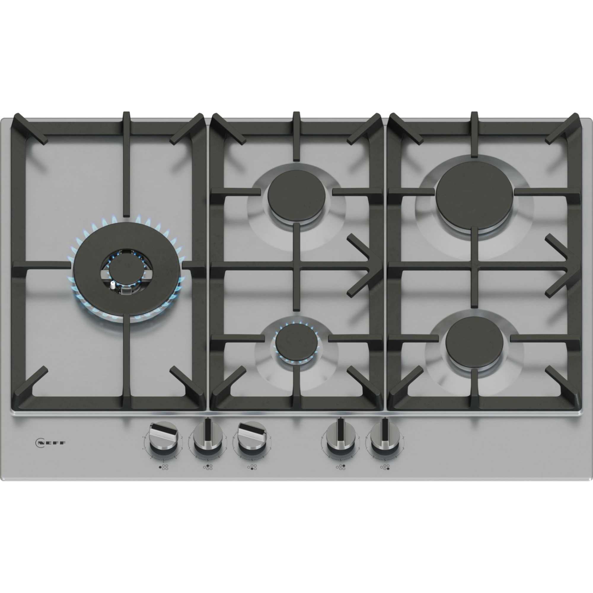 NEFF T27CIS8N0 N70 75cm 5 Burner Gas Hob - Stainless Steel - photo 1