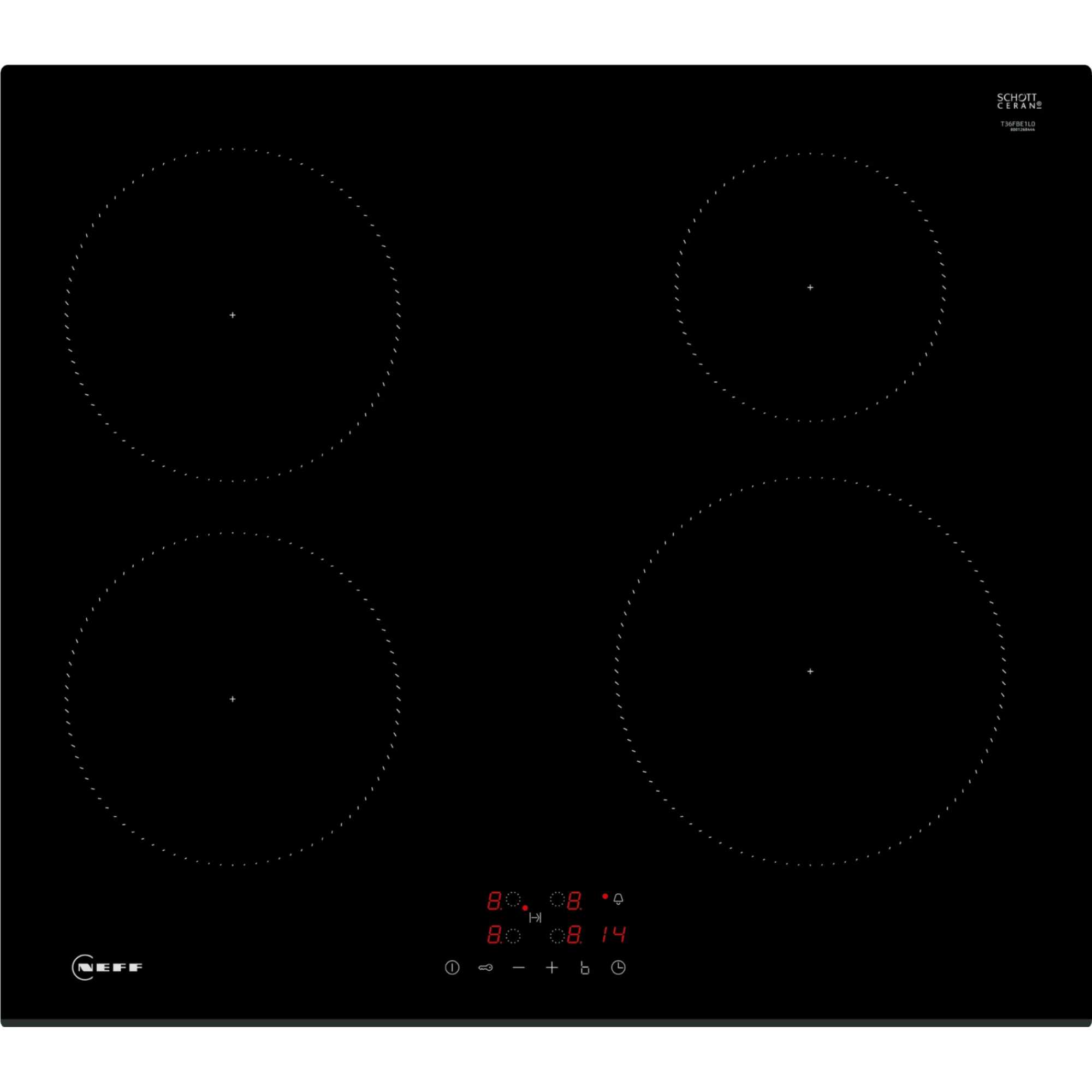 NEFF T36FBE1L0 N30 60cm 4 Burner Hob - Black - photo 1
