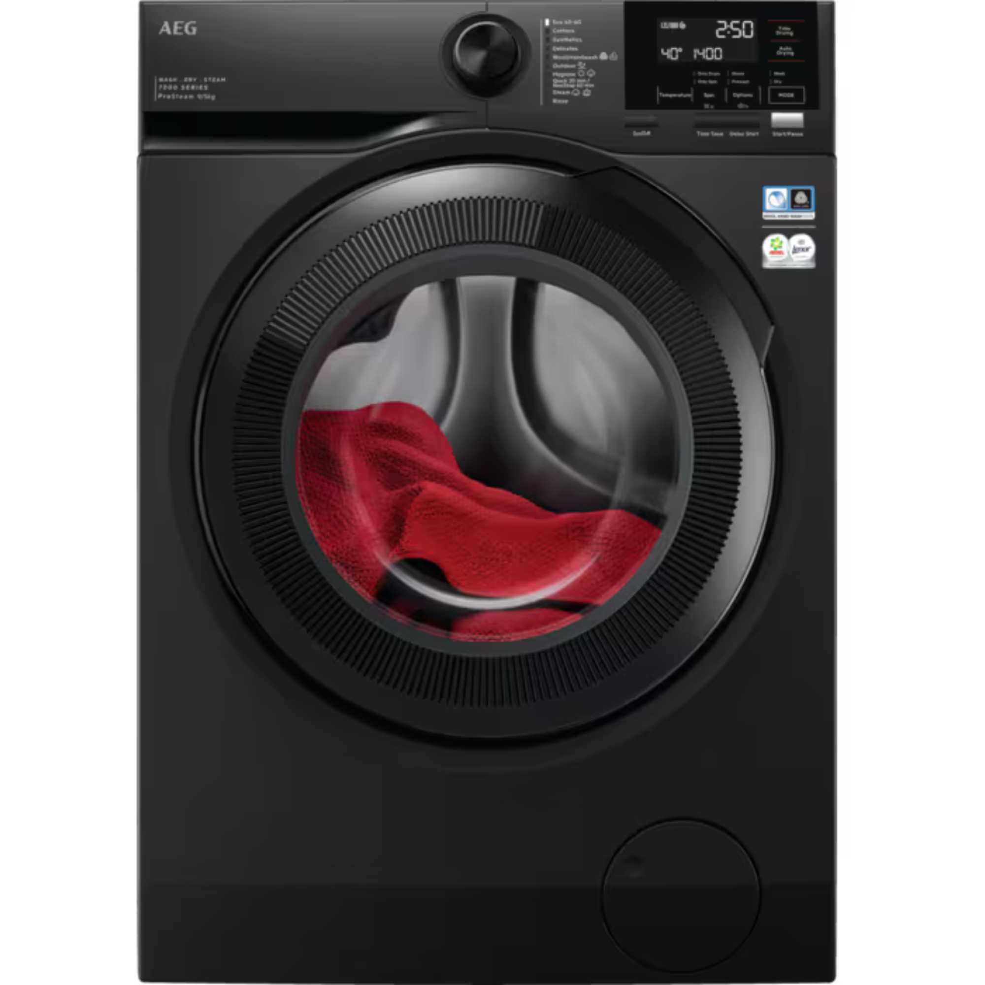 AEG 7000 ProSteam 9kg Wash 5kg Dry 1600rpm Washer Dryer - LWR7196U4B - photo 1