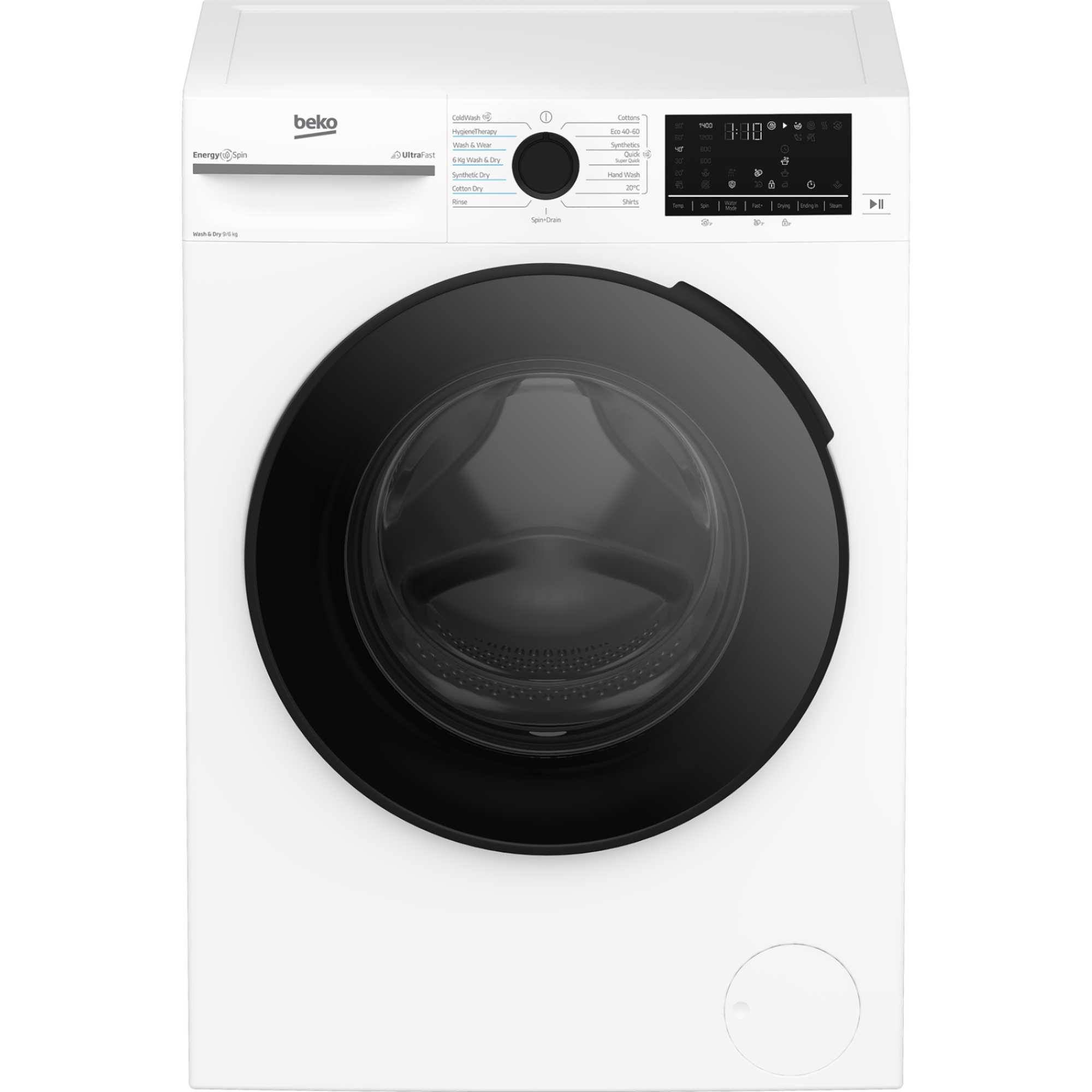 Beko 9kg Wash 6kg Dry 1400rpm Washer Dryer - BM5D59645UW - photo 1