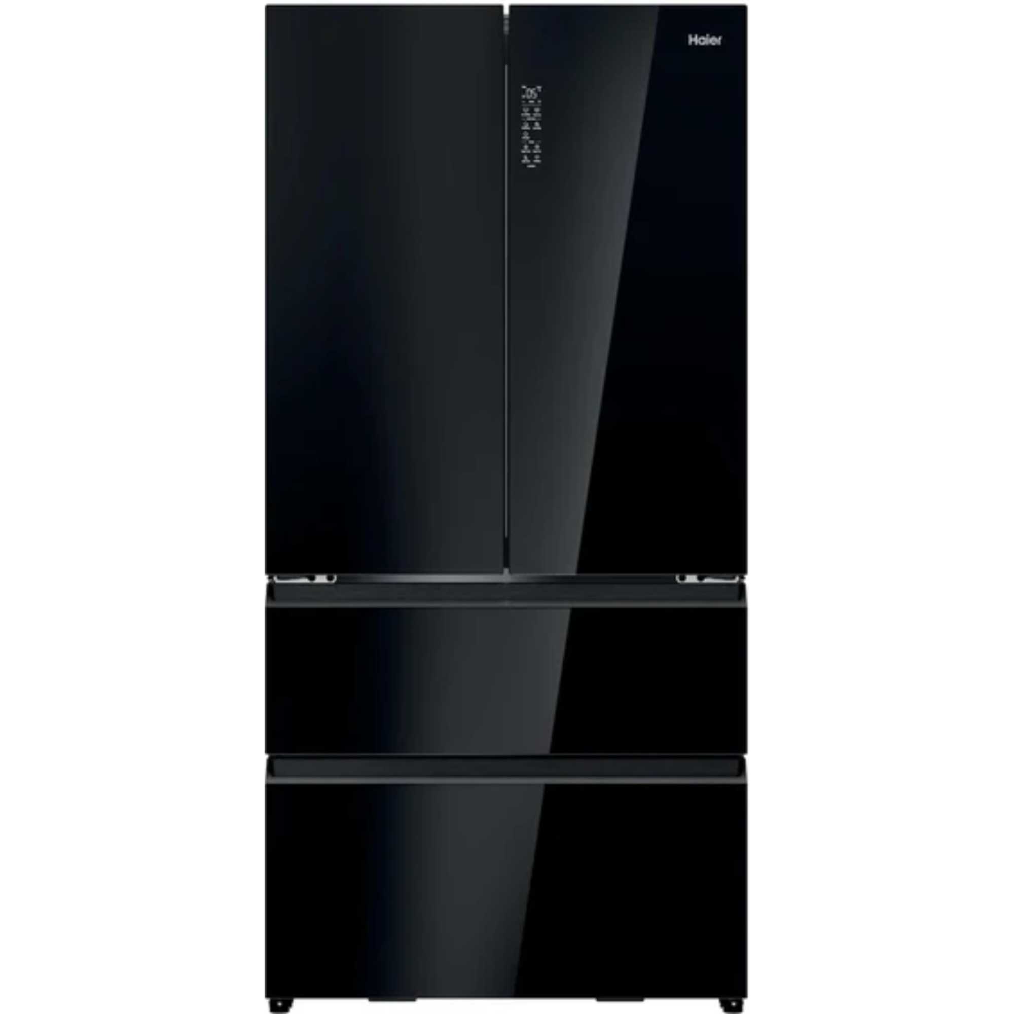 Haier FD 90 Series 7 American Style Fridge Freezer 60/40 No Frost - Glass Inox Look - HFR79F19DFGB - photo 1