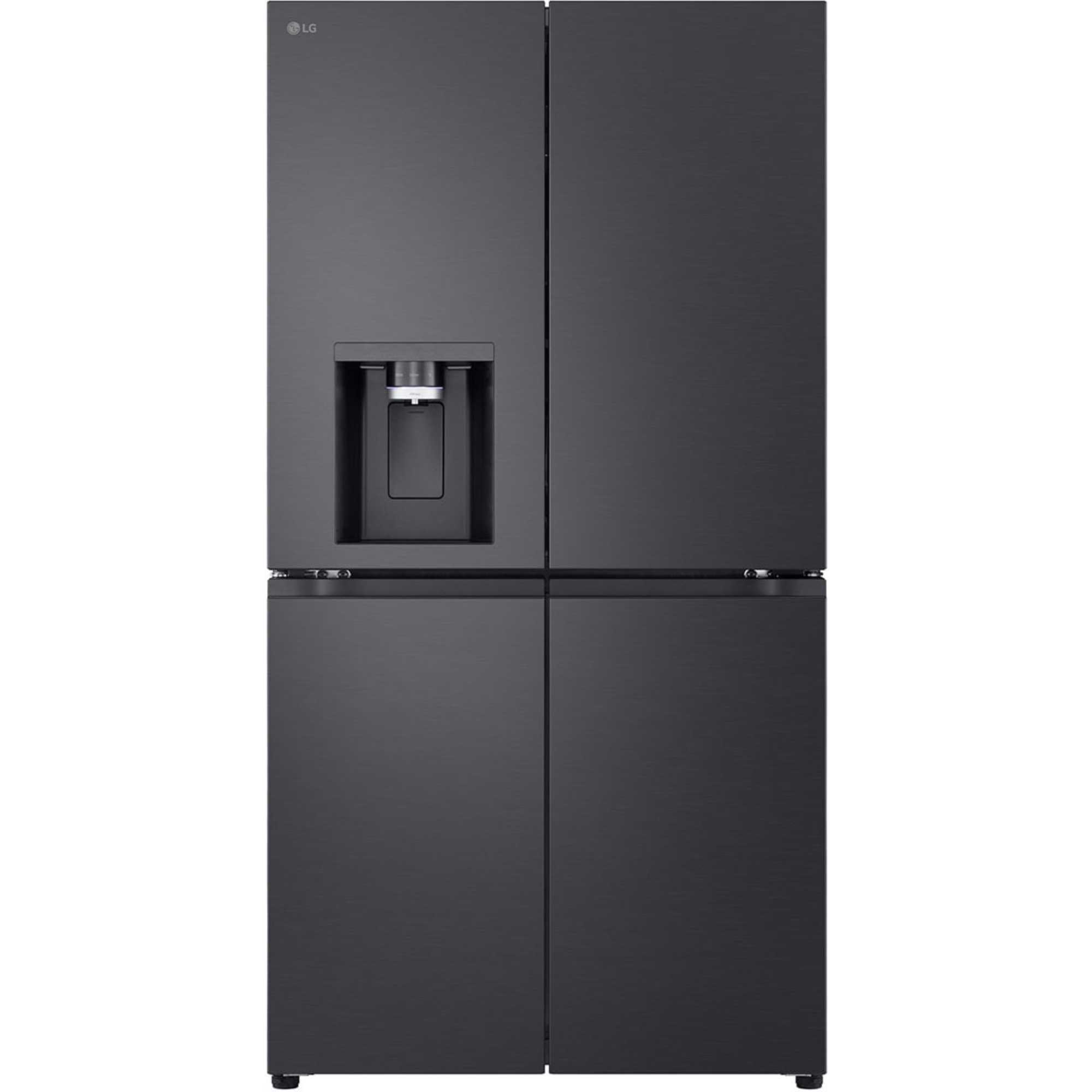 LG NatureFRESH American Style Fridge Freezer 60/40 Total No Frost - Essence Black Steel - GMF960EV4E - photo 1