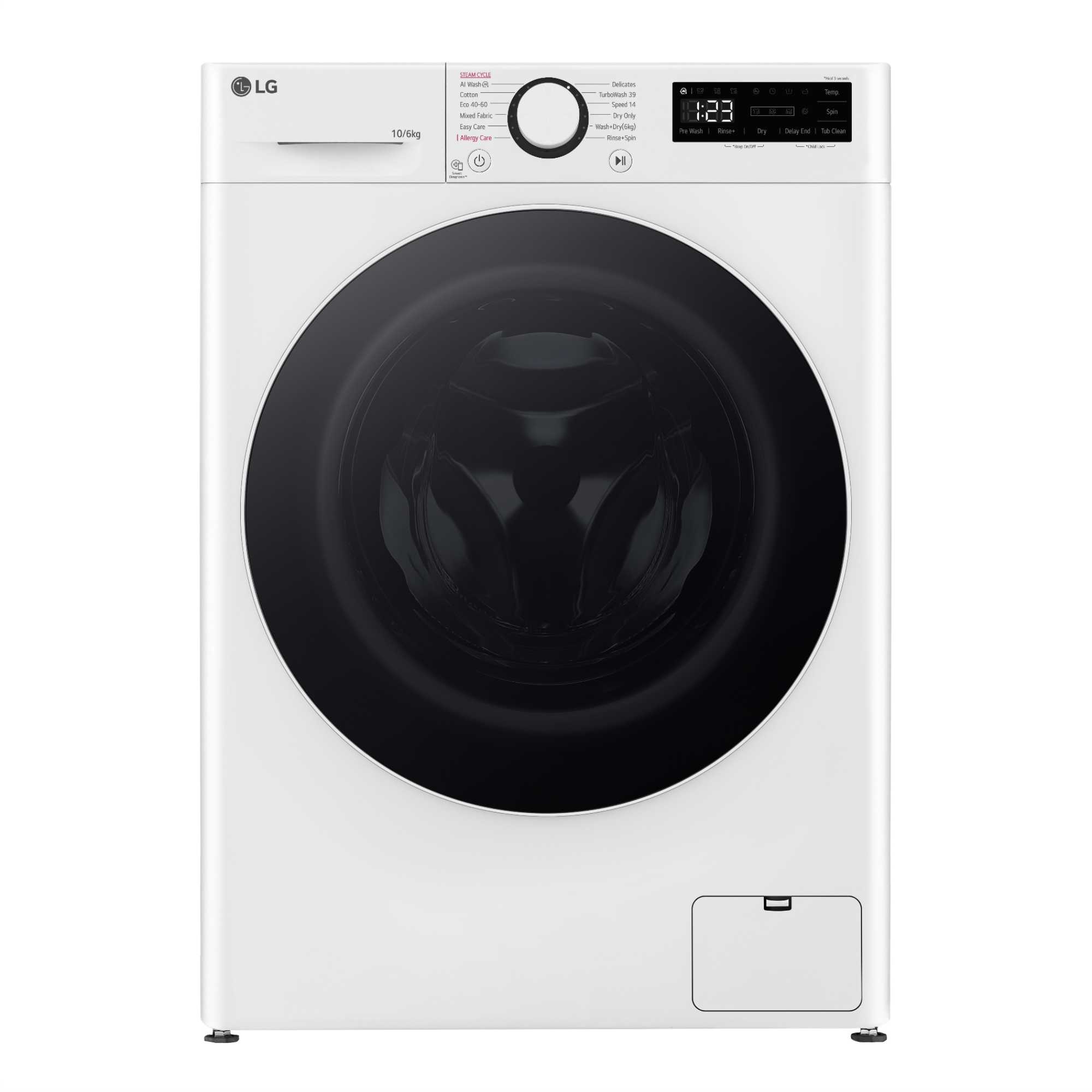 LG Series 4 Pro AI Direct Drive 10kg Wash 6kg Dry 1400rpm Washer Dryer - FWY706WWTN1 - photo 1