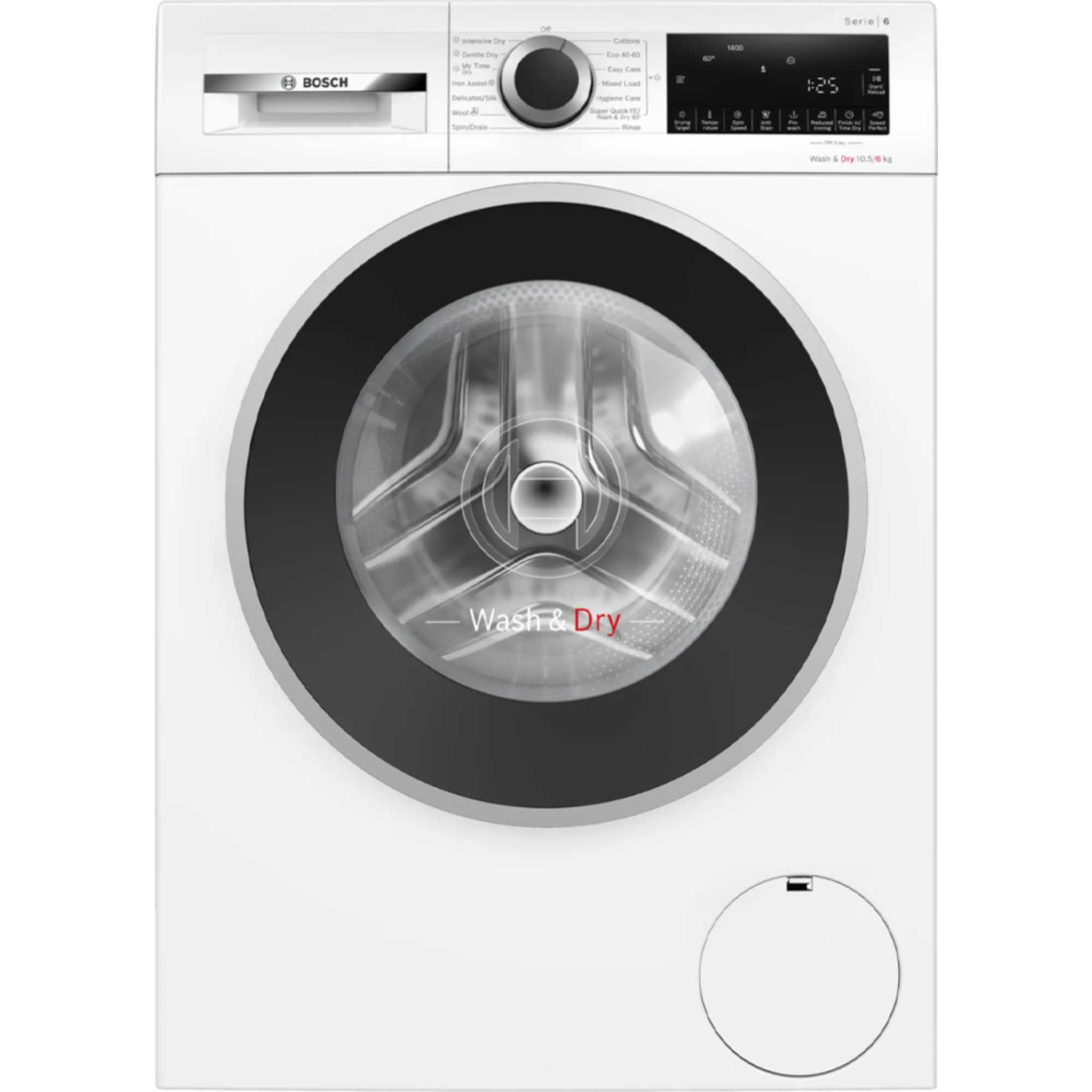 Bosch Series 6 10.5kg Wash 6kg Dry 1400rpm Washer Dryer - WNG25401GB - photo 1
