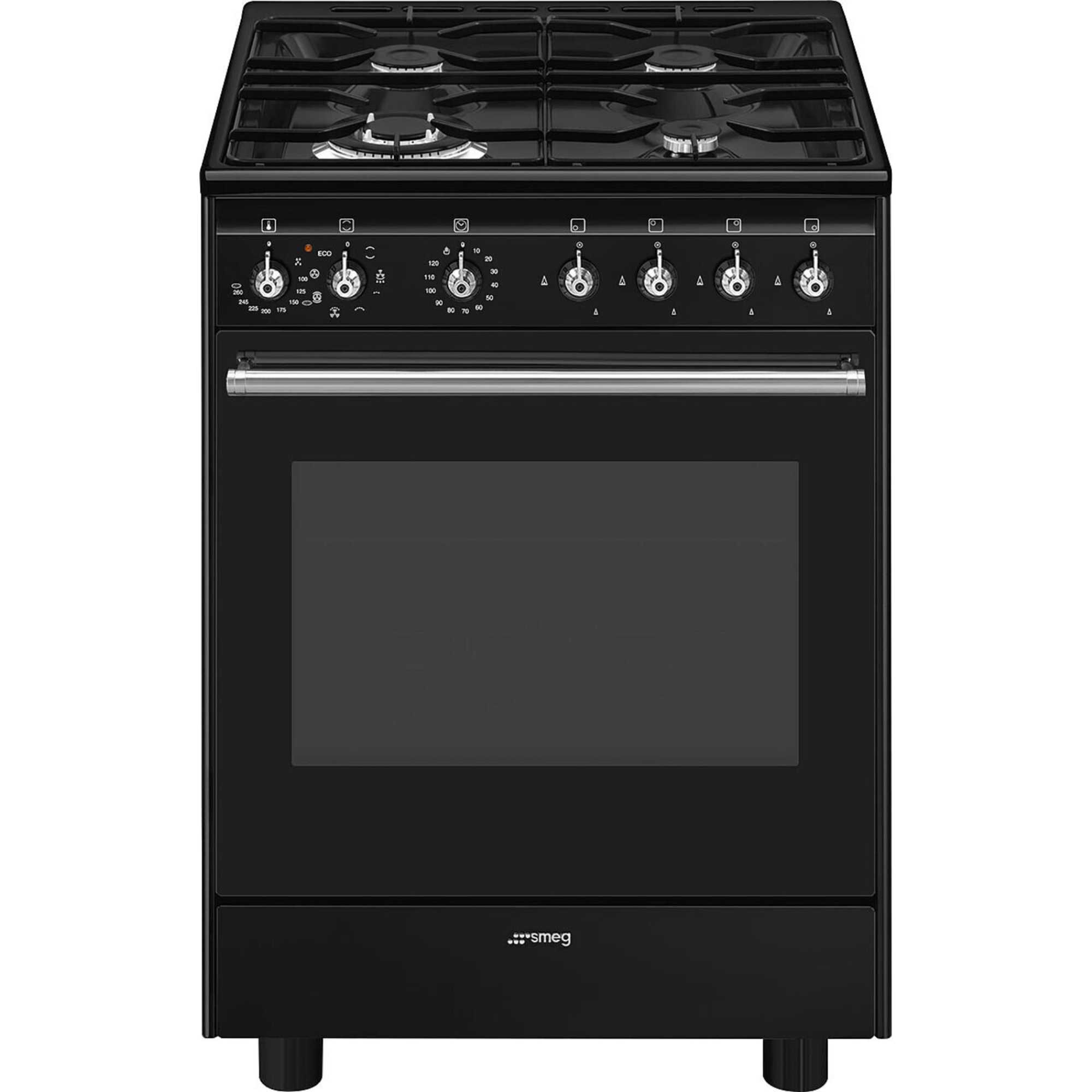 Smeg Concert Classic 60cm Dual Fuel Single Oven Cooker - CX61GMBL - photo 1