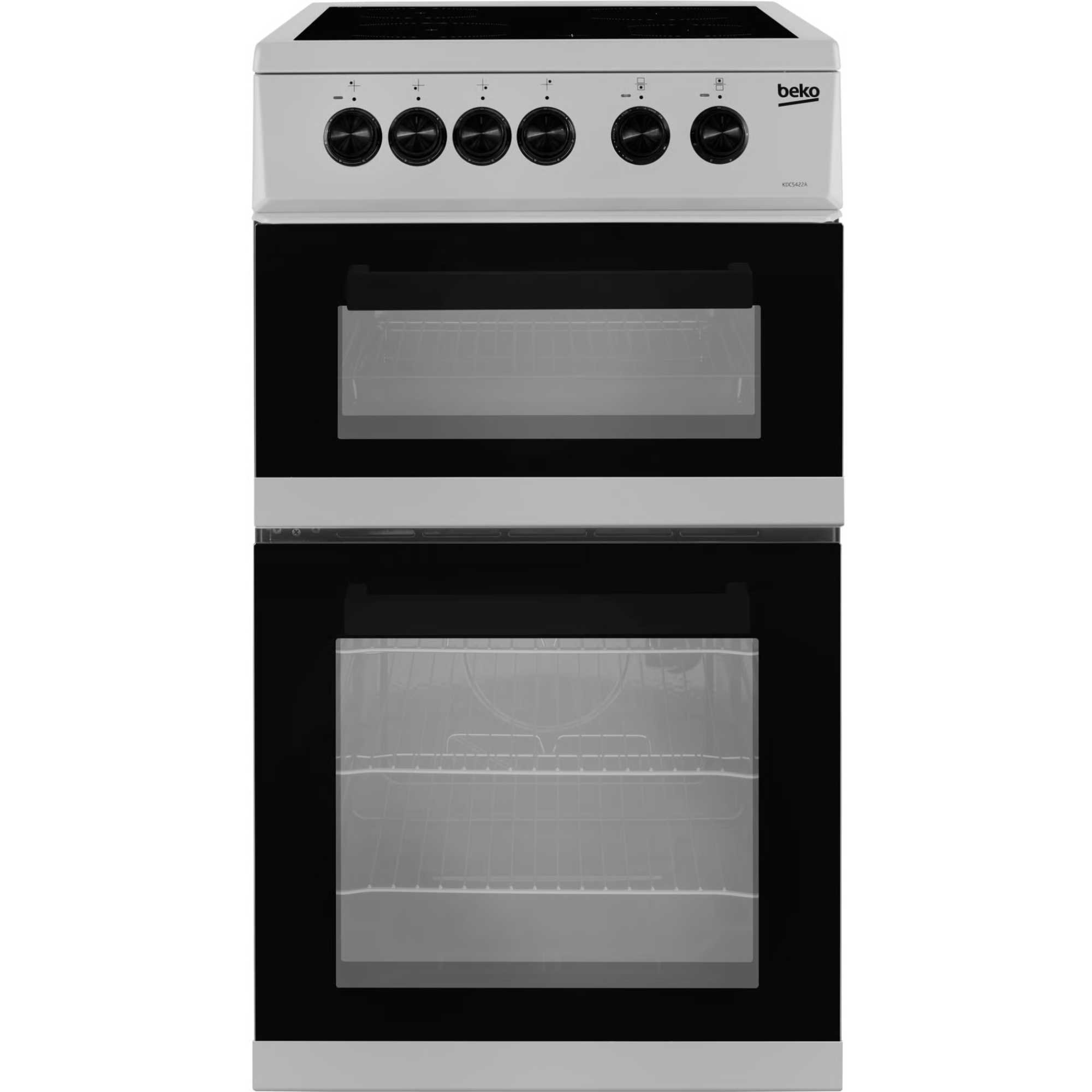 Beko 50cm Electric Single Oven Cooker - KDC5422AS - photo 1