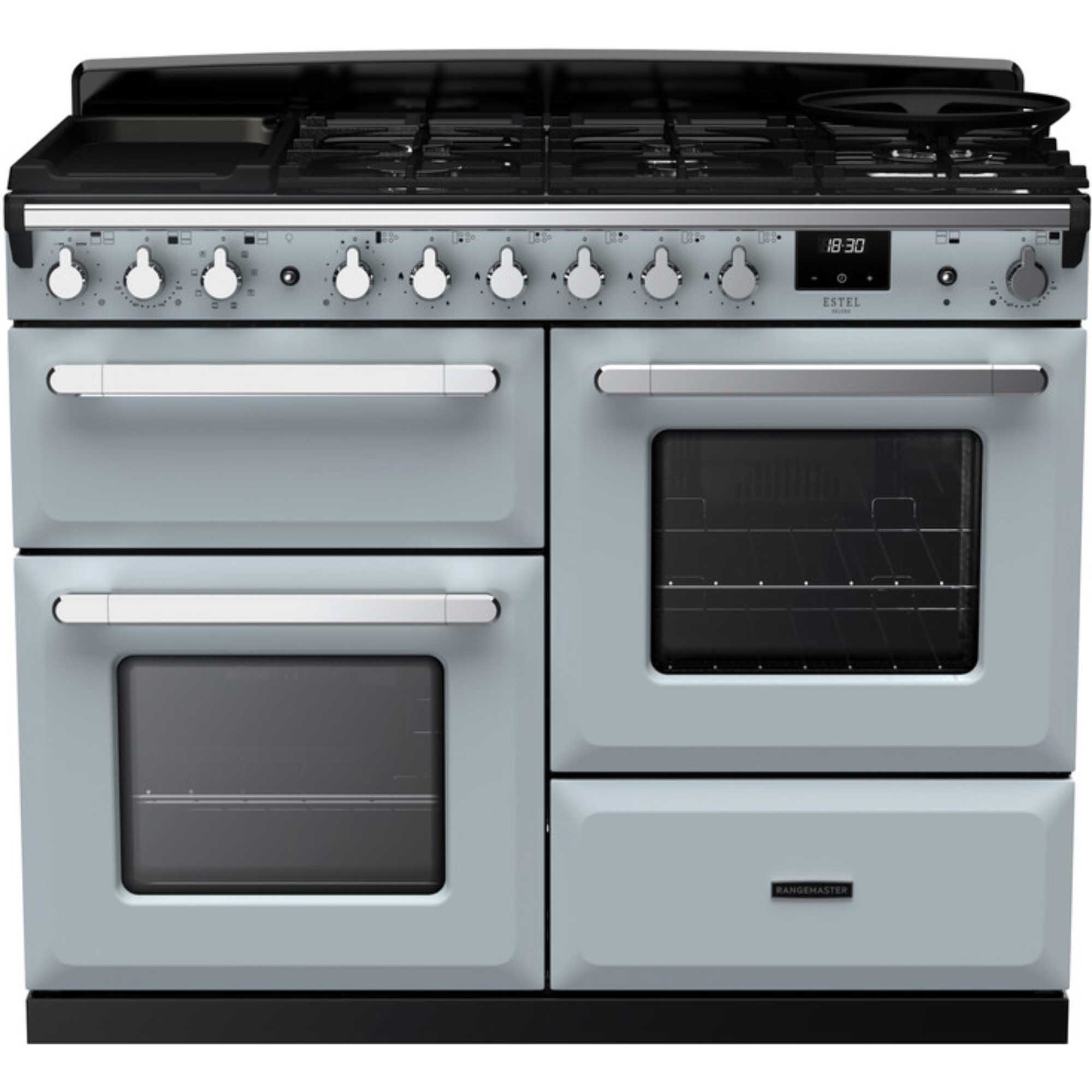 Rangemaster Estel Deluxe 110 110cm Dual Fuel Range Cooker - ESDLO110DFPMSB/CM1 - photo 1