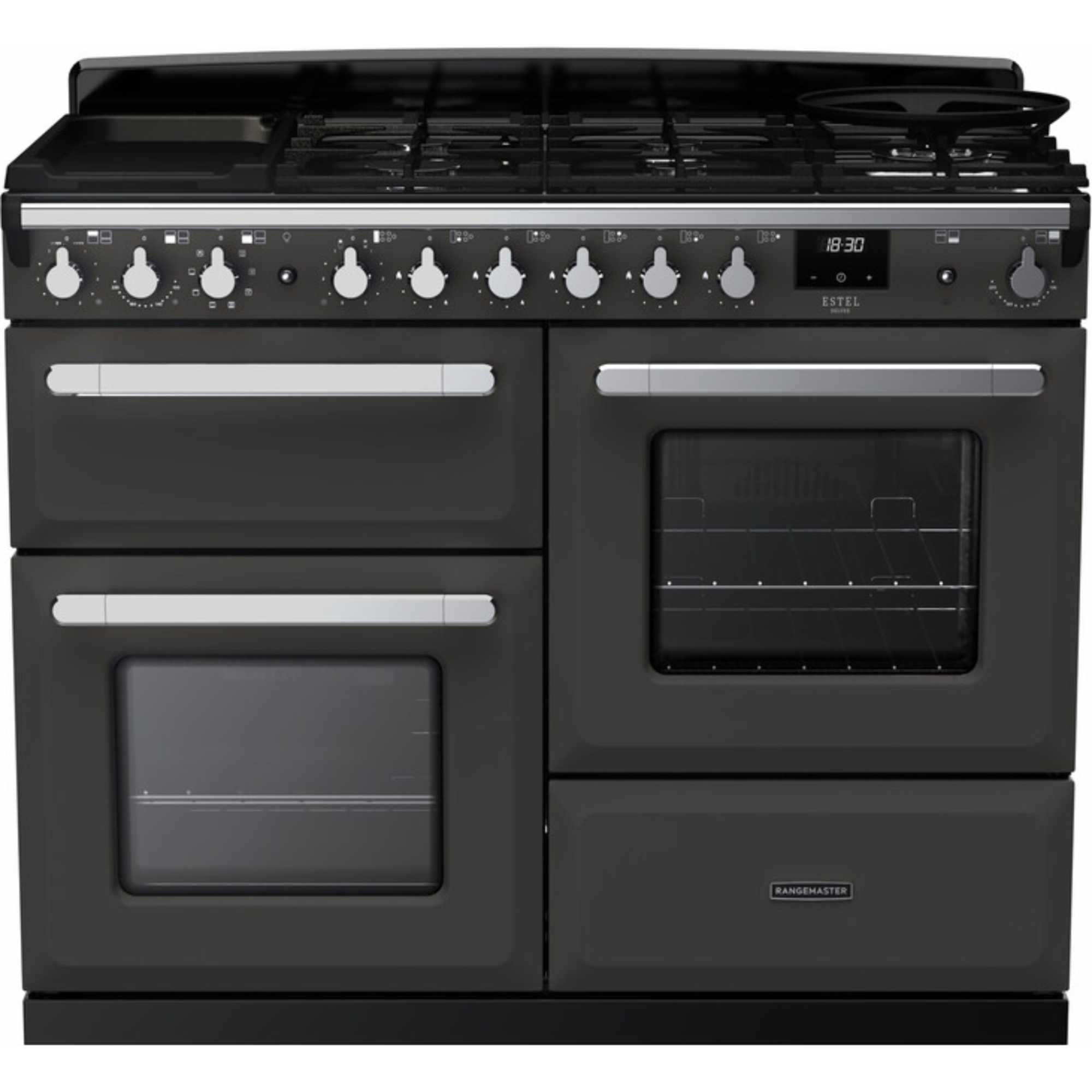 Rangemaster Estel Deluxe 110 110cm Dual Fuel Range Cooker - ESDLO110DFPSLT/CM1 - photo 1