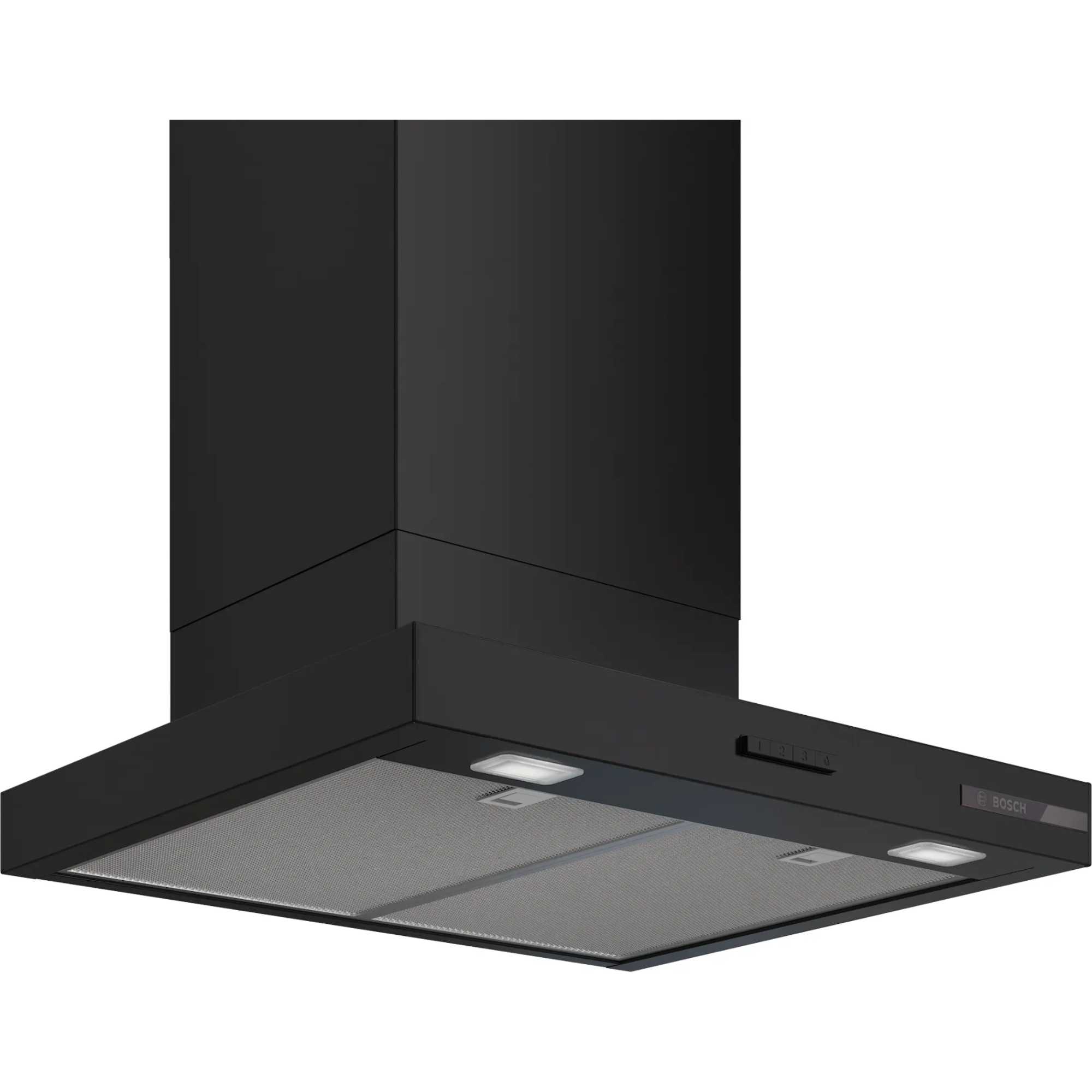 Bosch DWB65CC60B Series 4 60cm Wall-Mounted Cooker Hood - Matt Black - photo 1