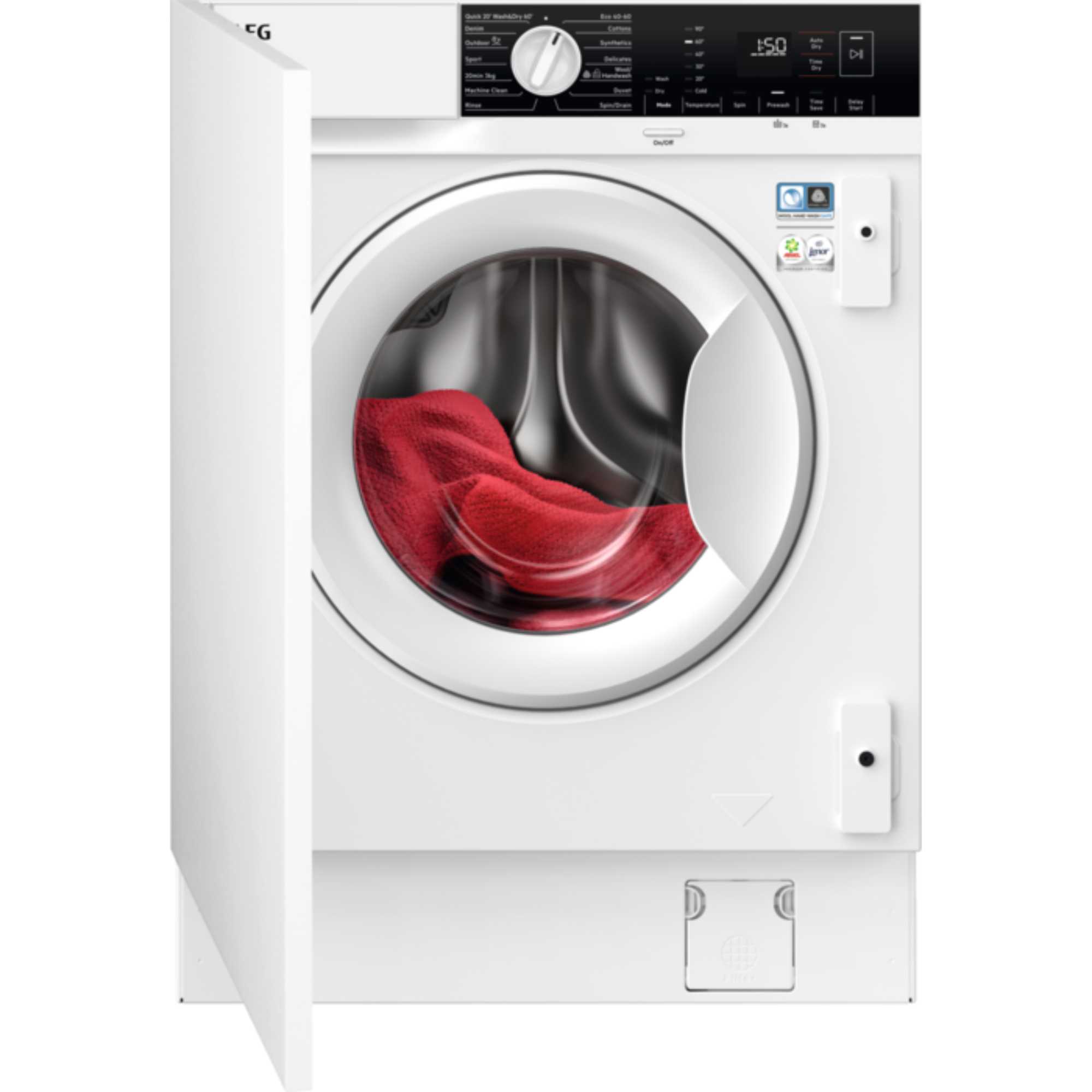 AEG 7kg Wash 4kg Dry 1600rpm Built-In Washer Dryer - LX6WG74634BI - photo 1