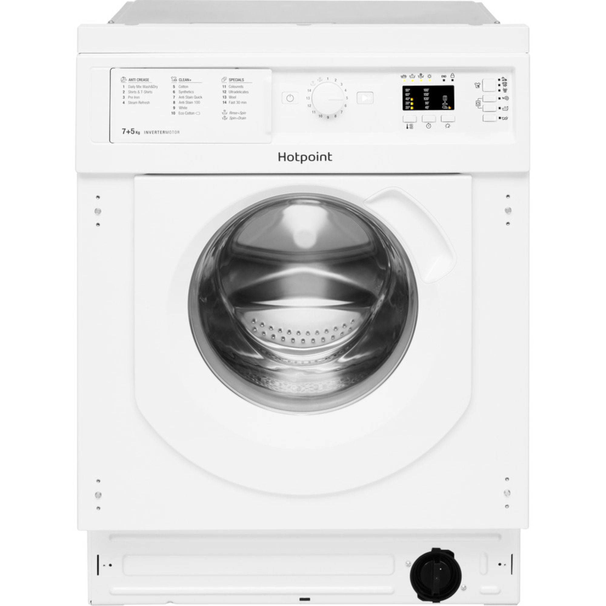 Hotpoint 7kg Wash 5kg Dry 1400rpm Built-In Washer Dryer - BI WDHG 75148 UK N - photo 1