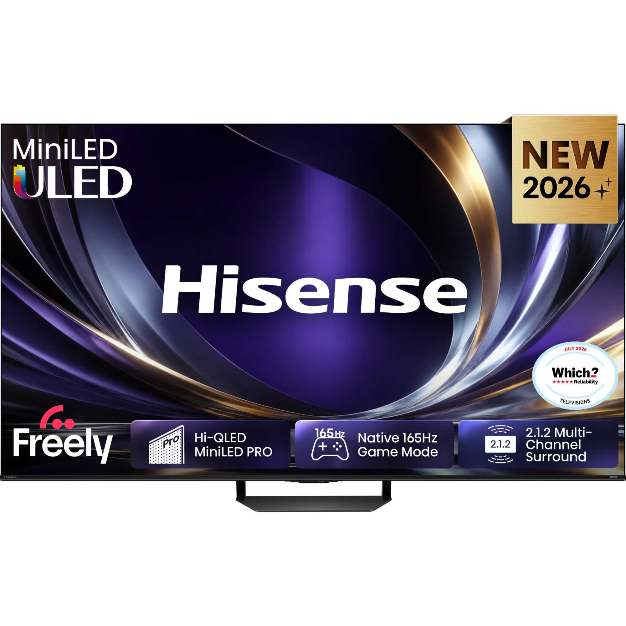 Hisense U7STUK-PRO 55" 4K Ultra HD ULED Freely Smart TV - 55U7STUK-PRO - photo 1