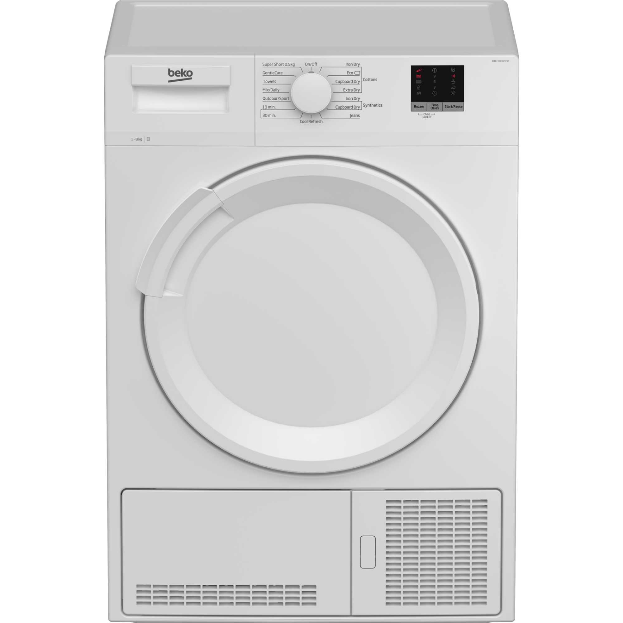 Beko 8kg Condenser Tumble Dryer - DTLCE80051W - photo 1